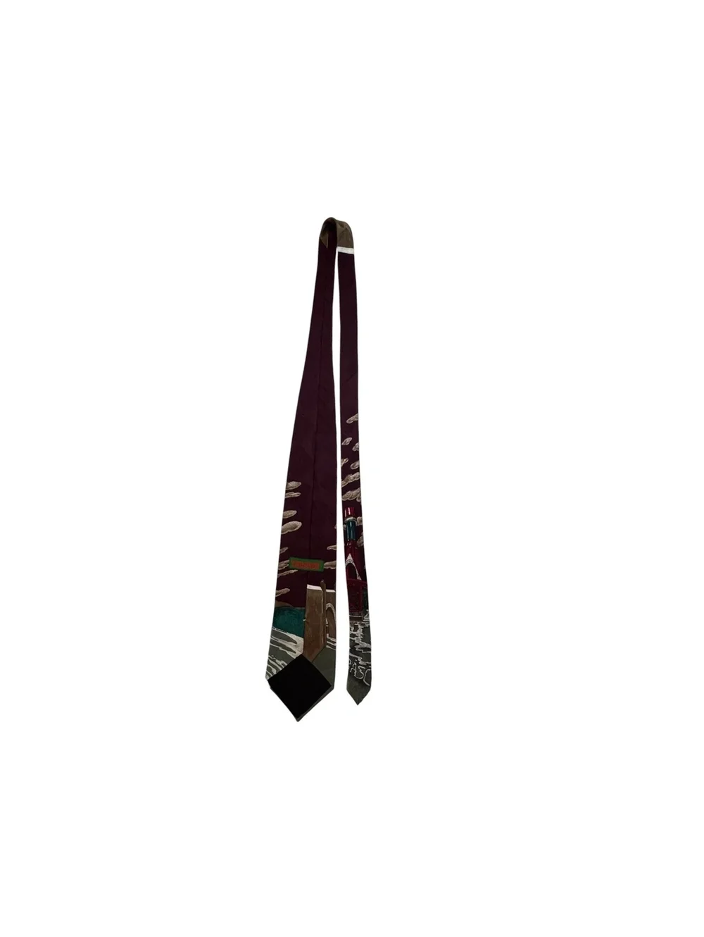 Vintage TABASCO Tie 100% Silk Avery Island Louisiana Novelty Made USA Necktie